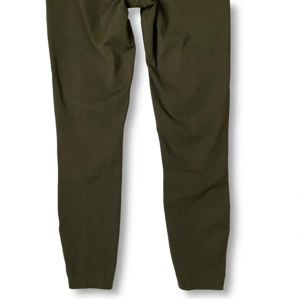 Lululemon High Times Leggings Crop Tech Mesh Tights Olive Green Sz 6    88